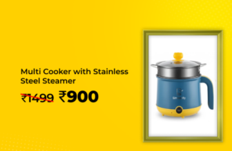 Multi Cooker with Stainless Steel Steamer (1.8 L) @ Rs 900 Worth Rs 1499